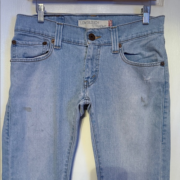 Levi's Light Blue Low Slouch Straight Leg Jeans #333 - Picture 2 of 14